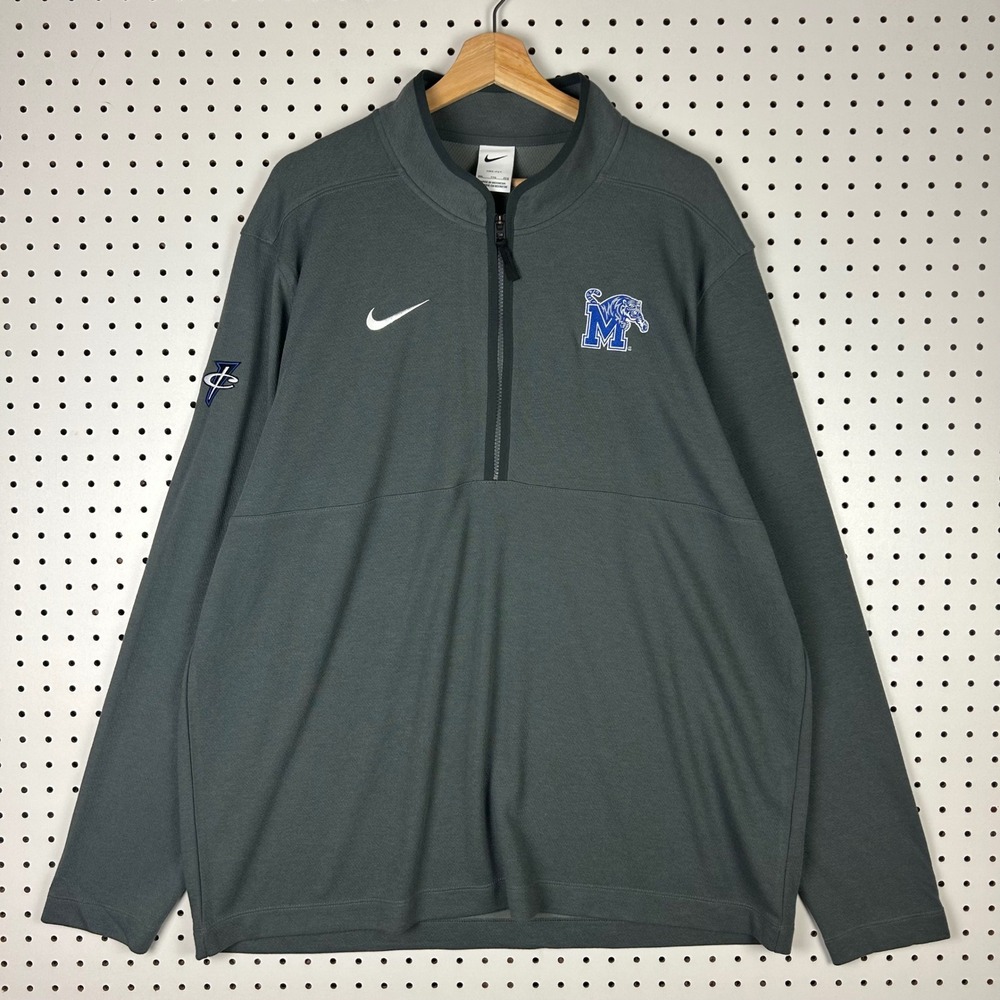 Memphis Tiger 1 Cent Nike Quarter Zip XXL NWT Gray Stitched Coach Penny Hardaway